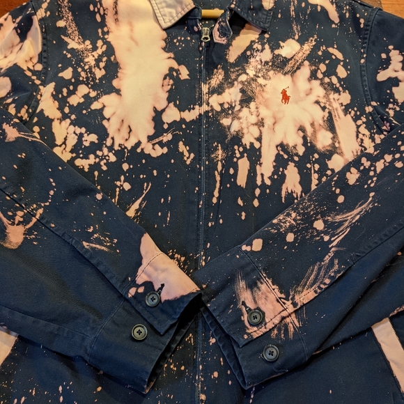 Vintage Bleach Dyed Polo Jacket - Picture 10 of 10